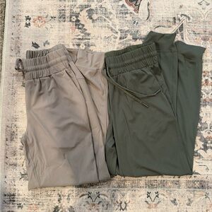 Stylish Tan and Green Joggers